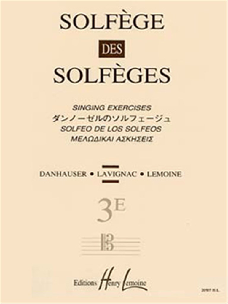 Solfège des Solfèges Vol.3E sans accompagnement