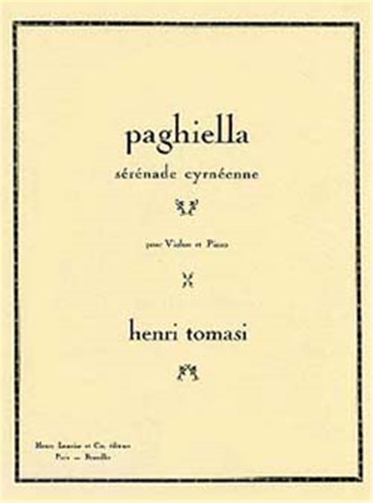 Paghiella : Sérénade cyrnéenne