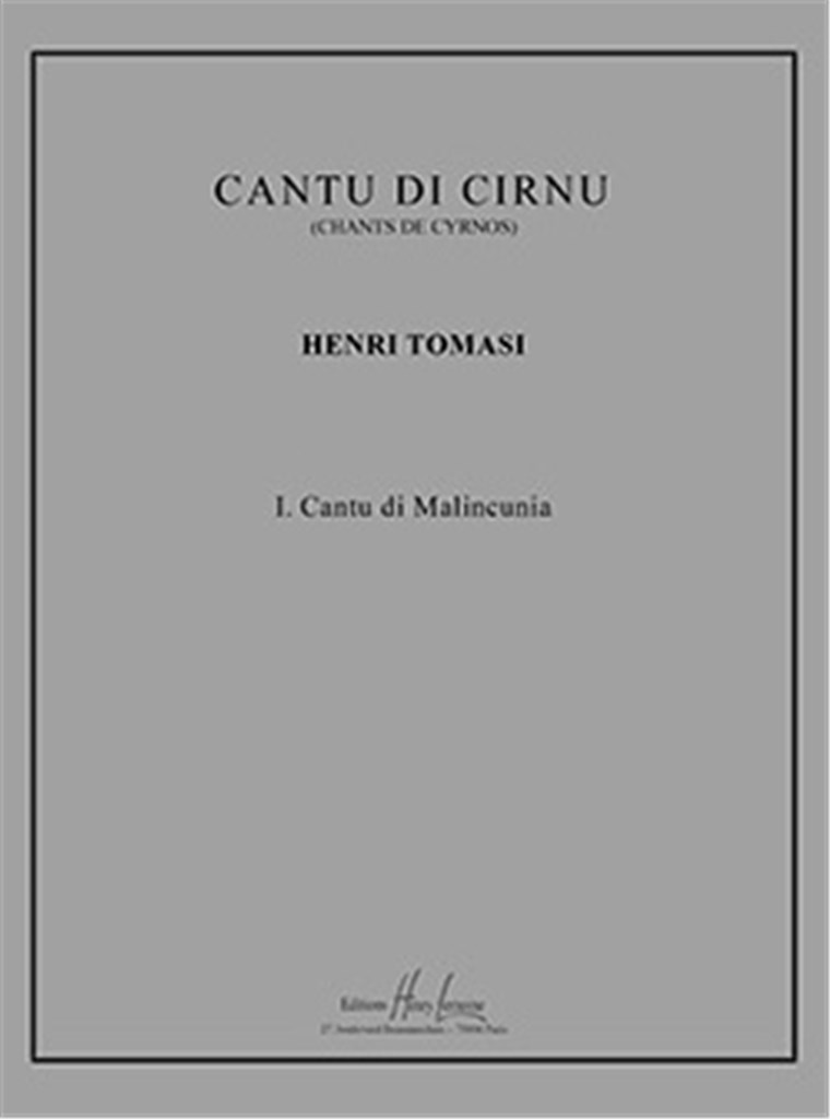 Cantu di Malincunia