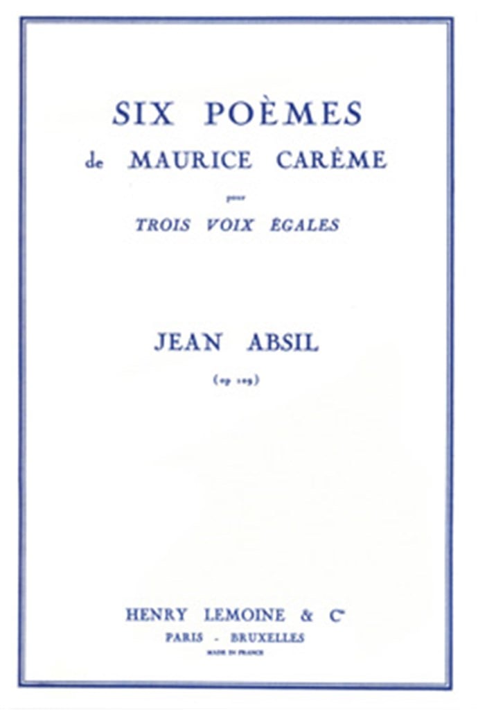 Poèmes de M. Carème (6)