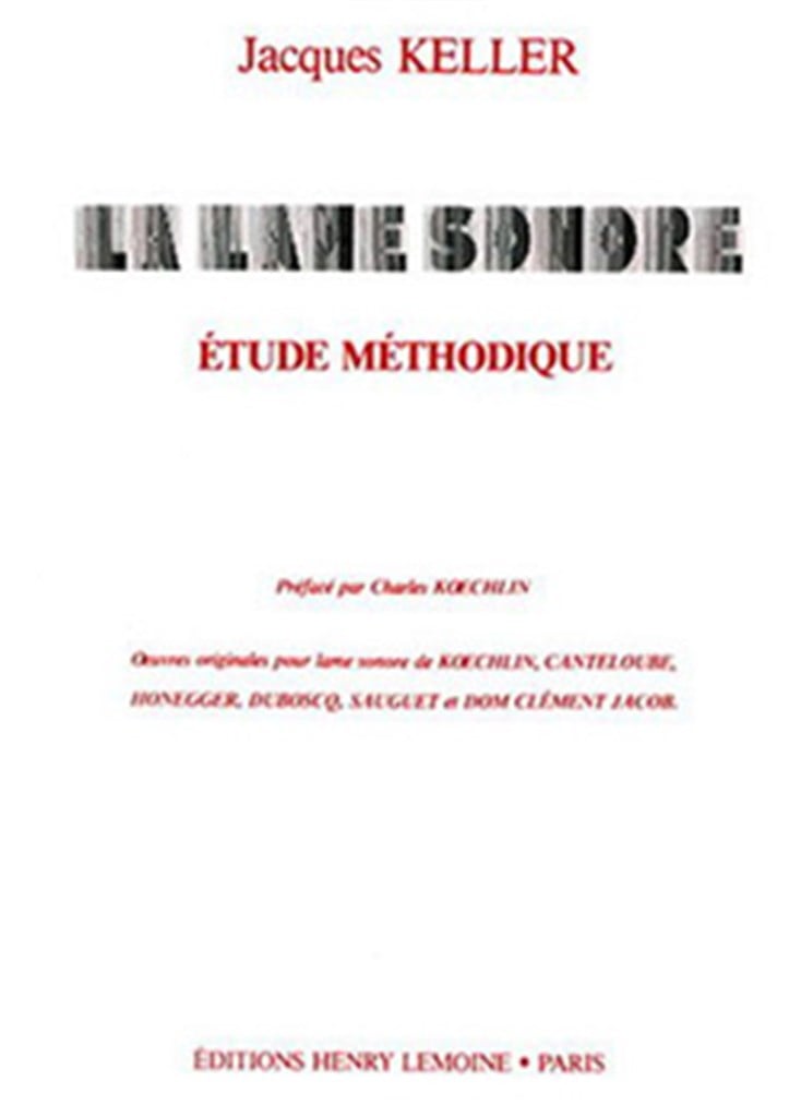 Lame sonore - Etude méthodique
