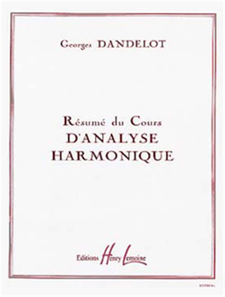 Résumé de cours d'analyse harmonique