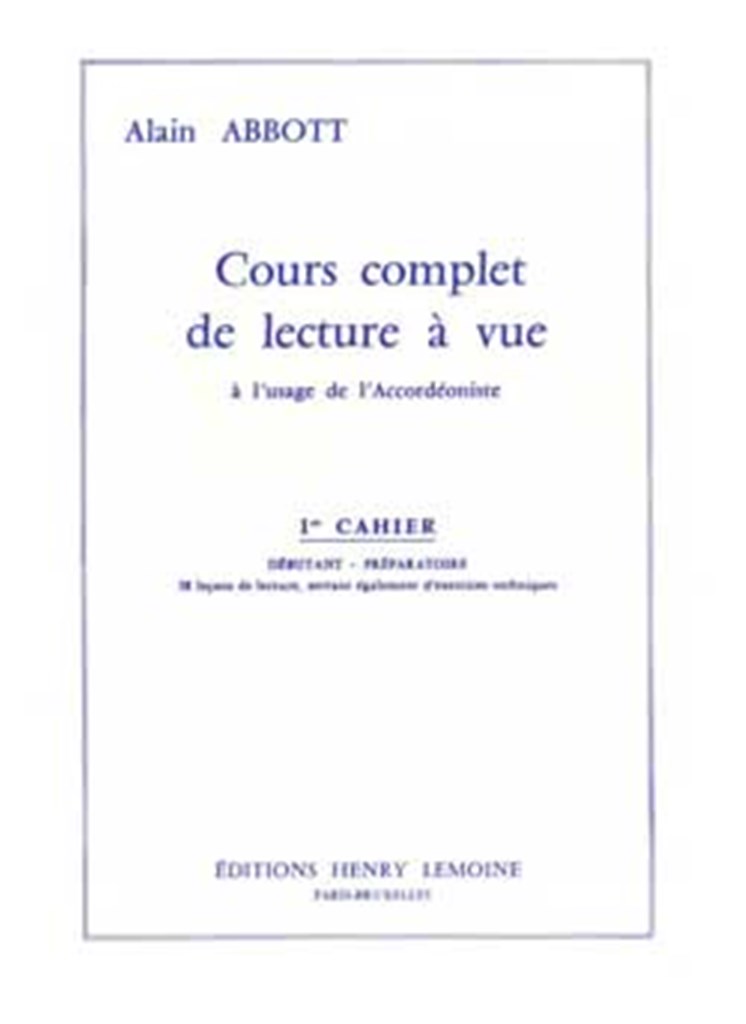 Lecture à vue Vol.1