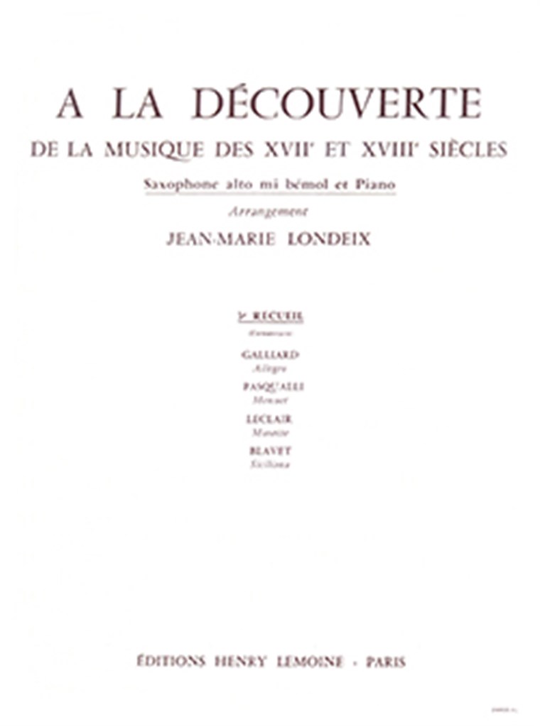 La découverte de la musique des 17° et 18° siècles