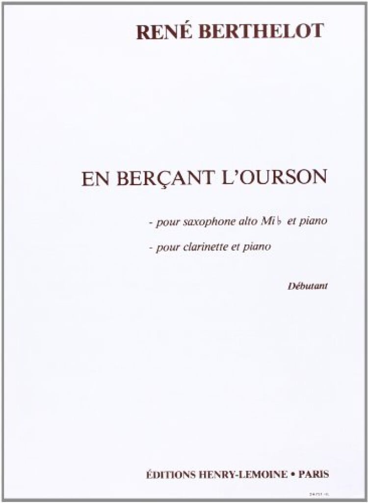 En berçant l'ourson