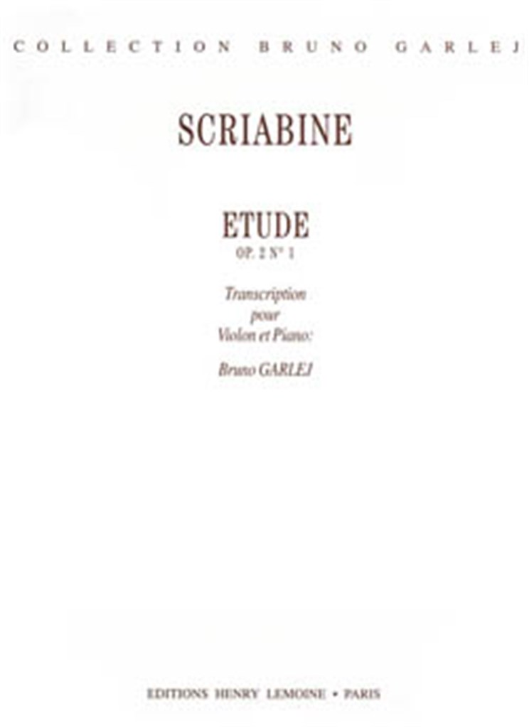 Etude Op.2 n°1