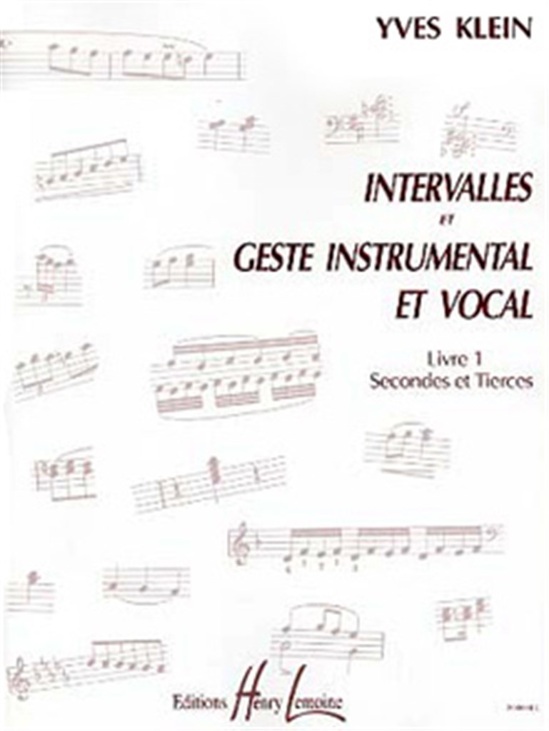 Intervalles et geste instrumental et vocal Vol.1
