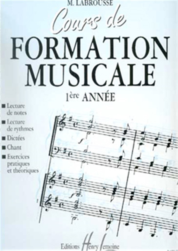 Cours de formation musicale Vol.1