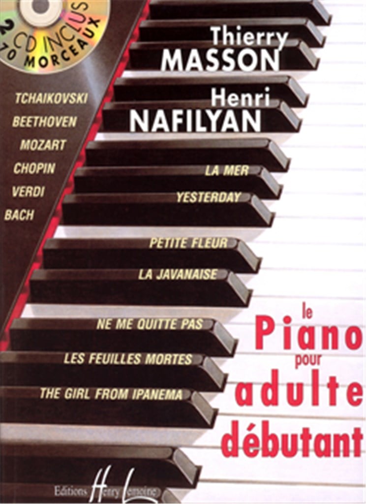 Piano pour adulte débutant avec 2 CD