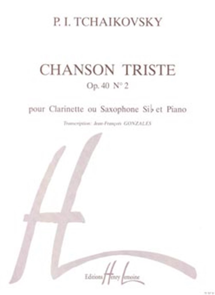 Chanson triste Op.40 n°2