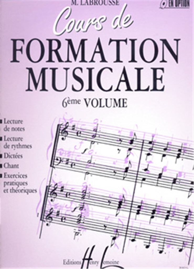 Cours de formation musicale Vol.6