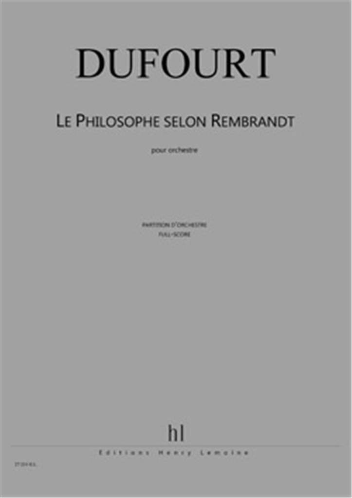 Le Philosophe selon Rembrandt