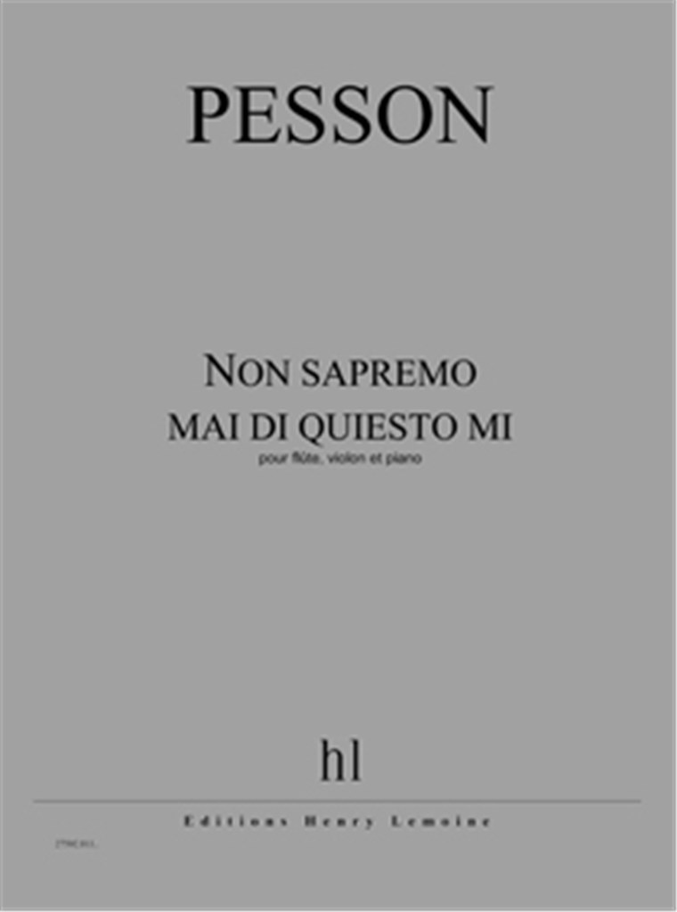 Non Sapremo Mai Di Quiesto Mi