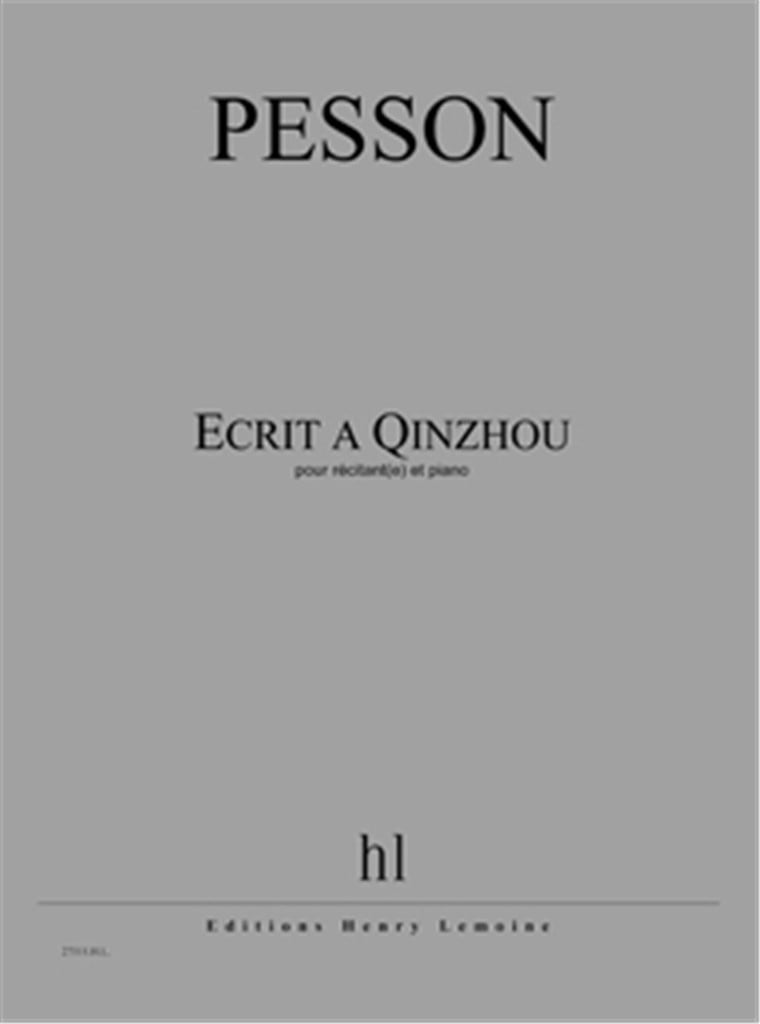 Ecrit À Qinzhou