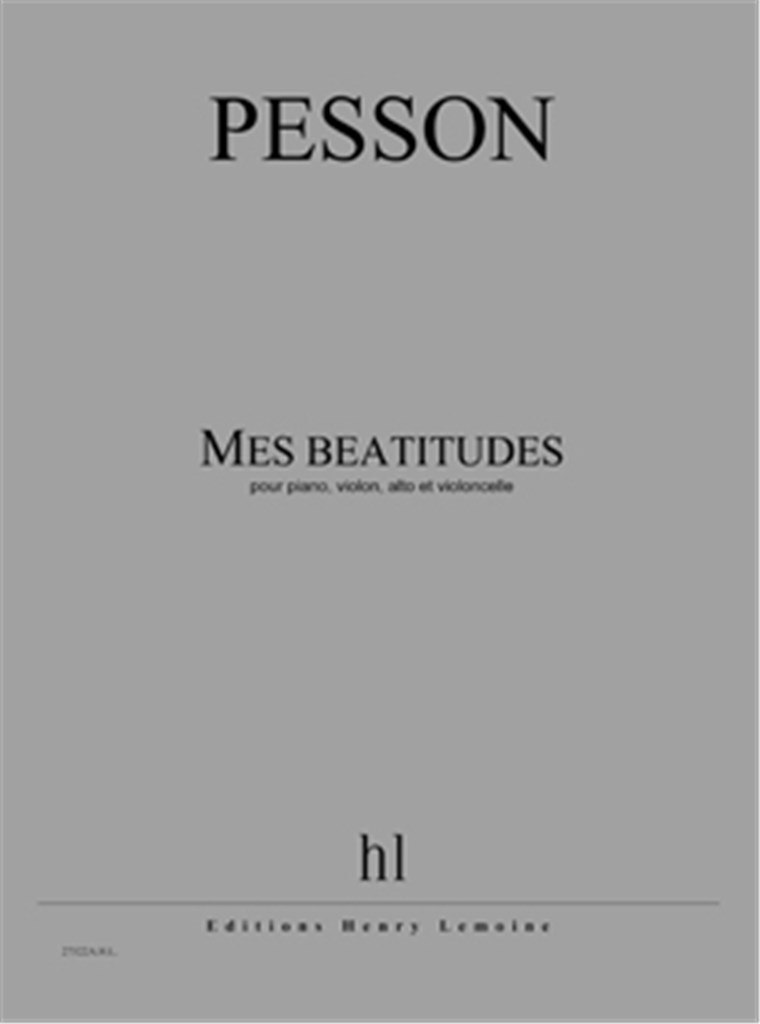 Mes béatitudes