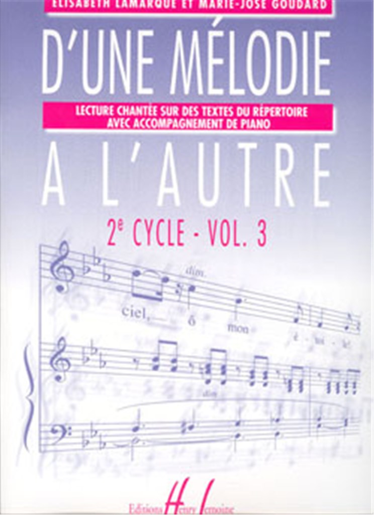 D'une mélodie à l'autre Vol.3