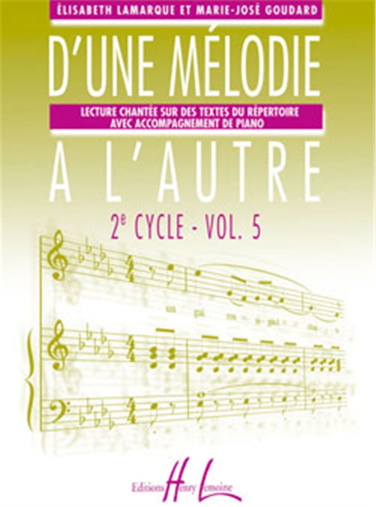 D'une mélodie à l'autre Vol.5