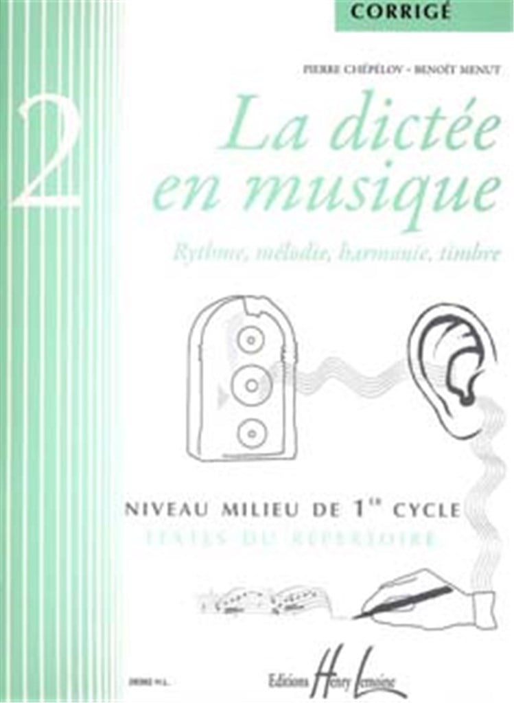 La dictée en musique Vol.2 - corrigé