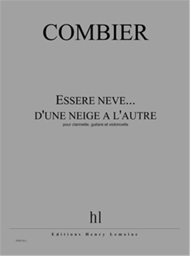Essere neve... d'une neige à l'autre