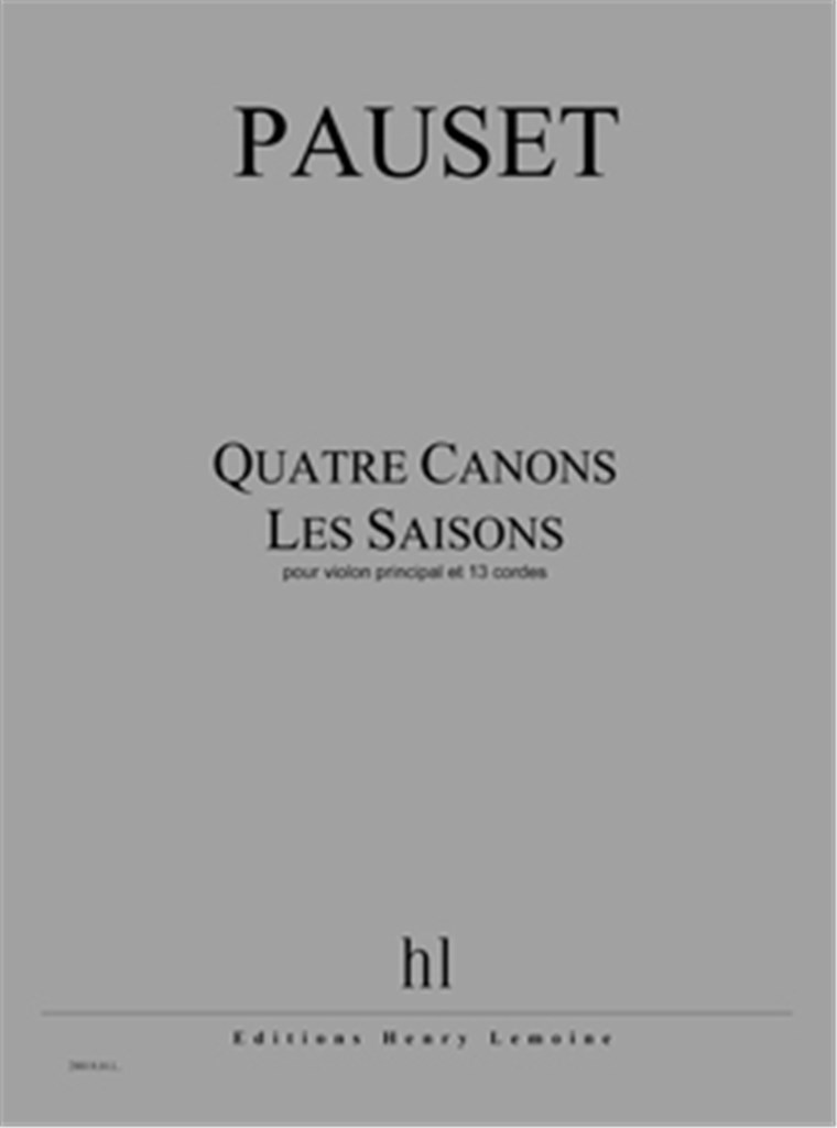 Canons (4) - Les Saisons