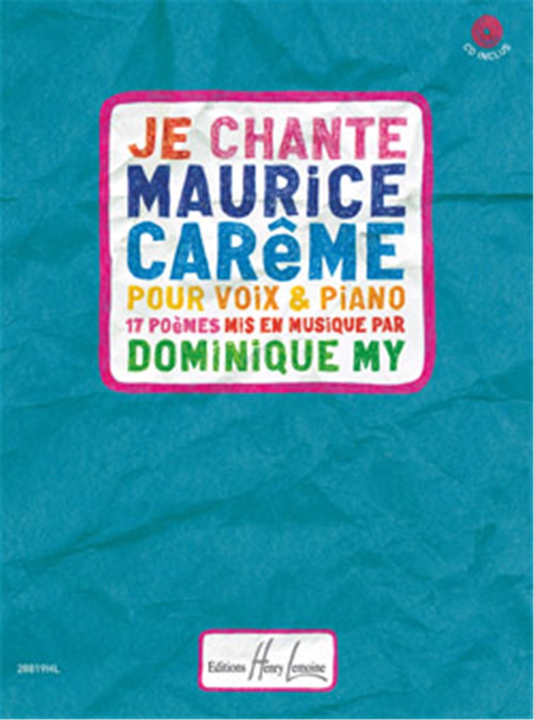 Je chante Maurice Carême