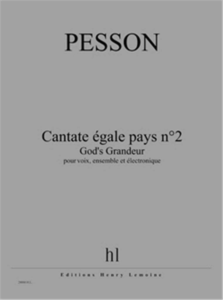 Cantate égale pays n°2 - God's Grandeur