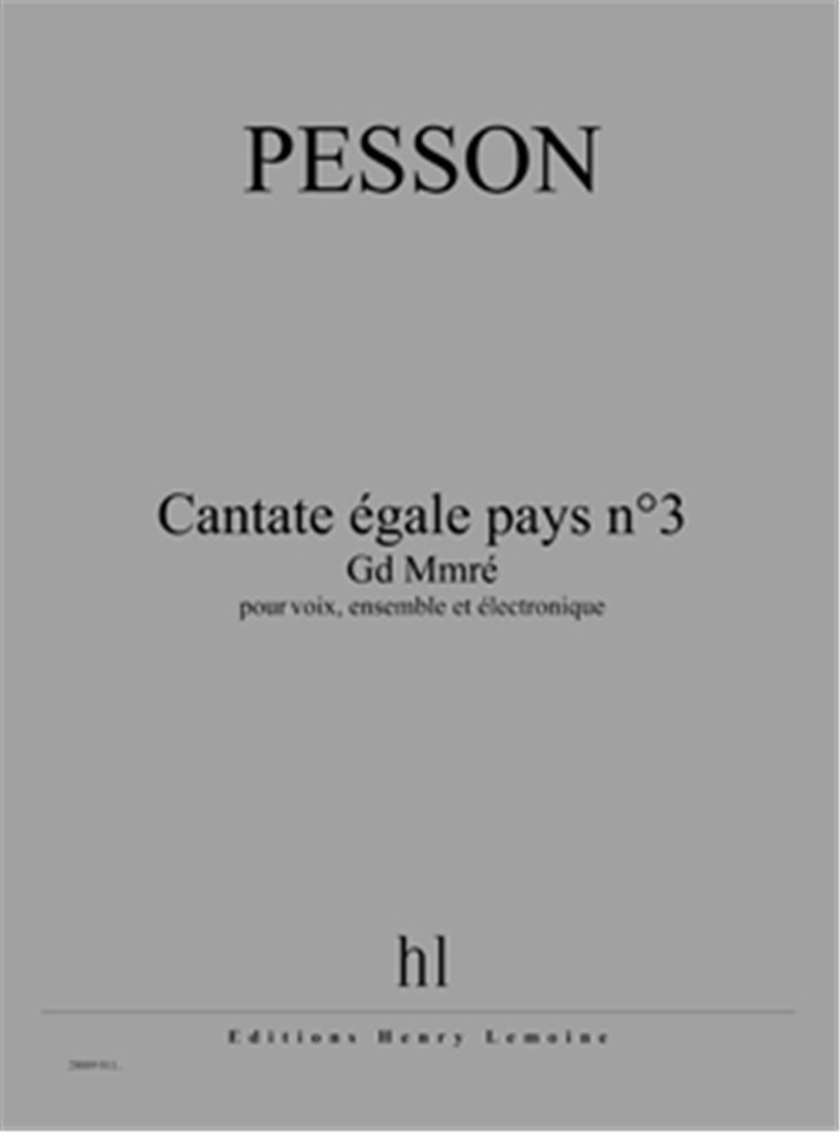 Cantate égale pays n°3 - Gd Mmré
