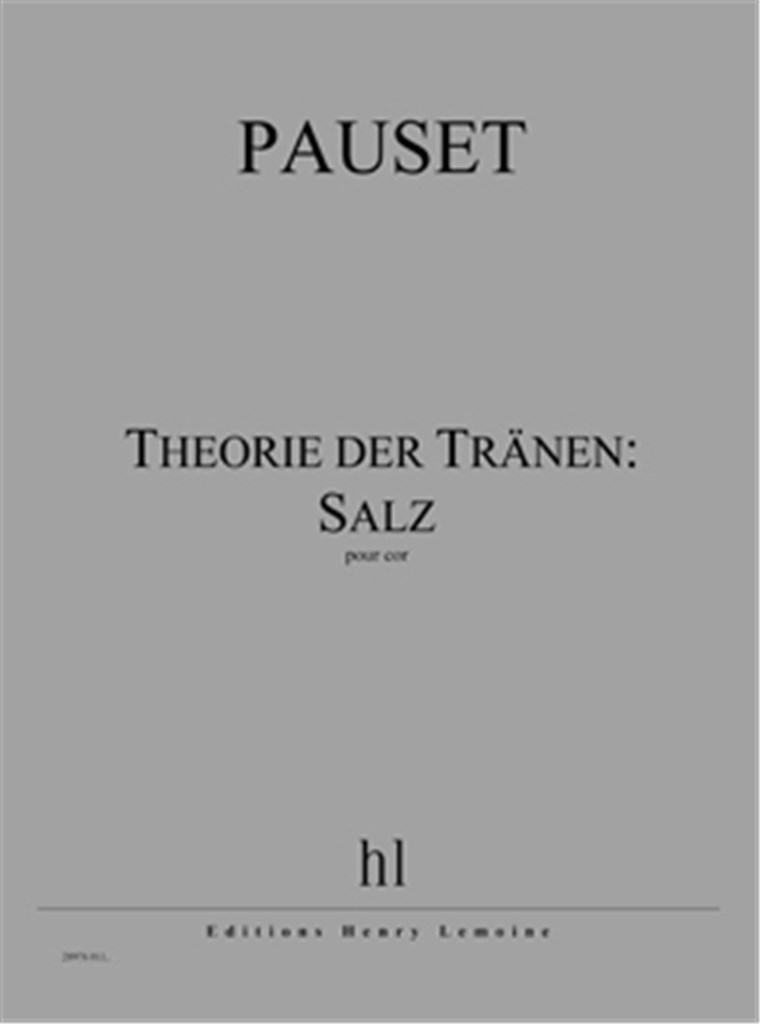 Theorie der Tränen: Salz