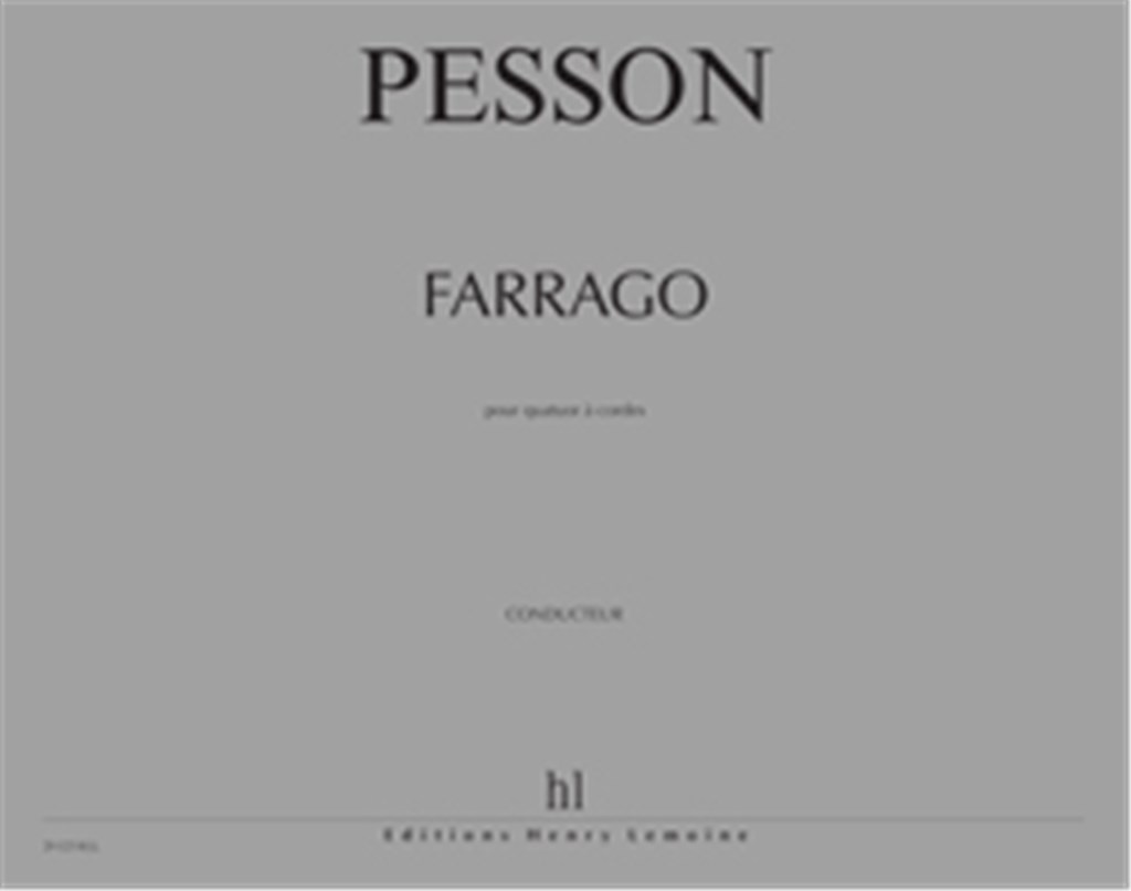 Quatuor à cordes n°3 Farrago