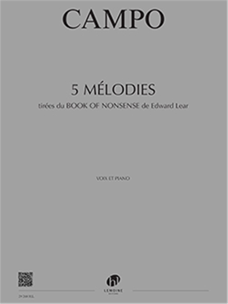 Mélodies (5) Tirées Du Book Of Nonsense