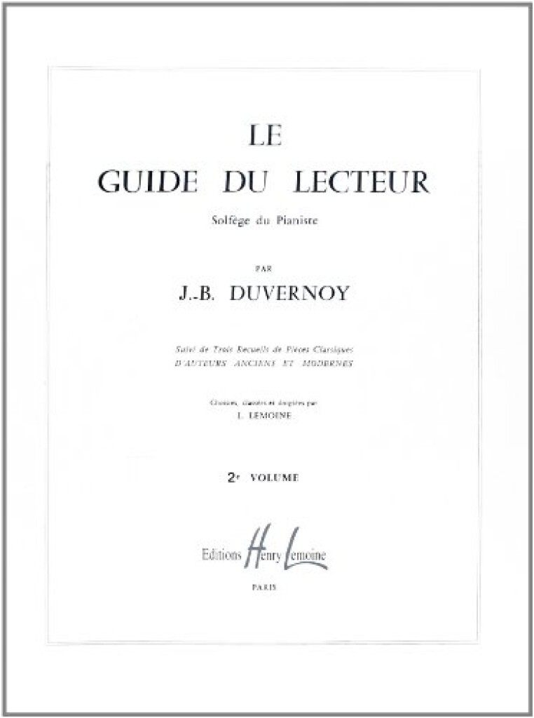 Guide du lecteur Vol.2