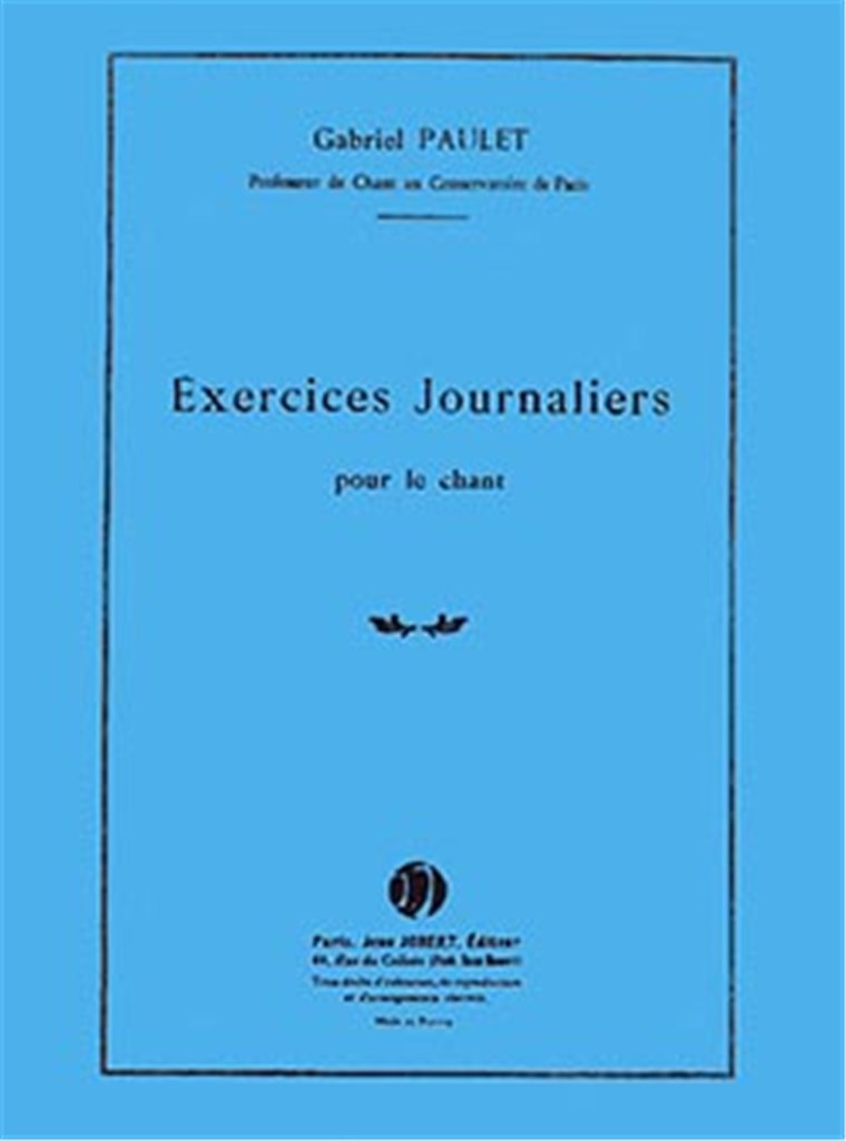 Exercices journaliers pour le chant