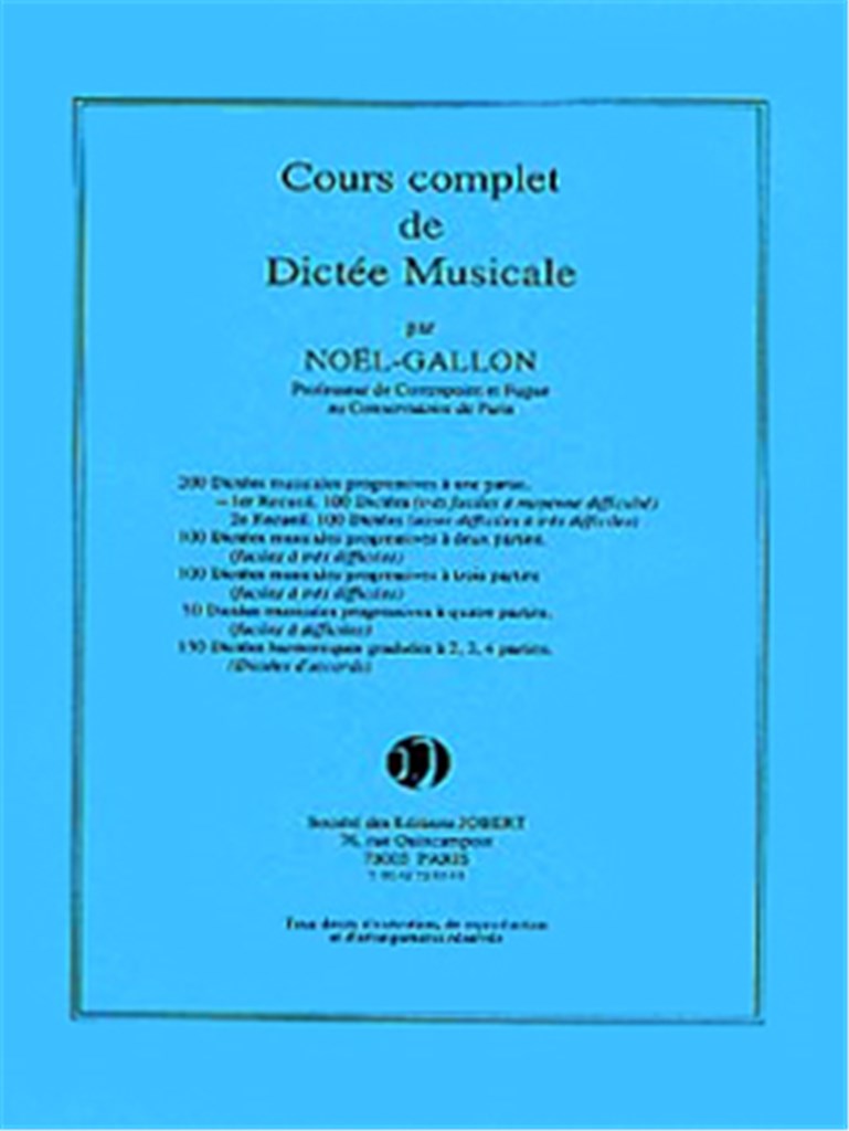 Dictées progressives à 1 partie (200) Vol.1