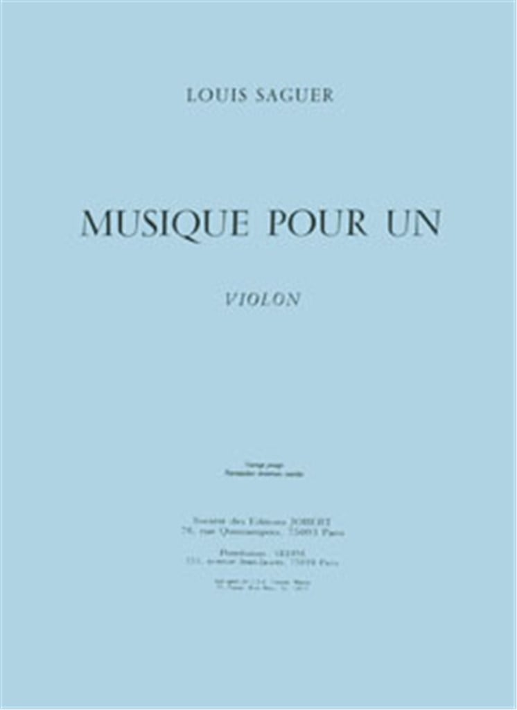 Musique pour un violon