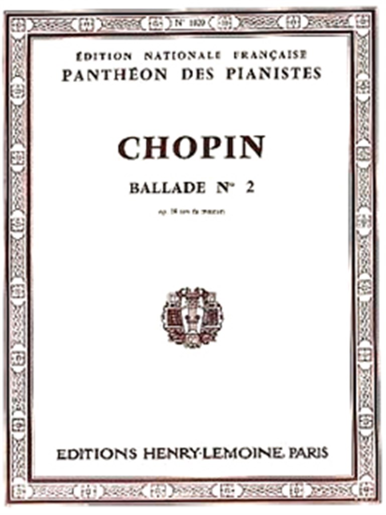 Ballade n°2 Op.38 en fa maj.