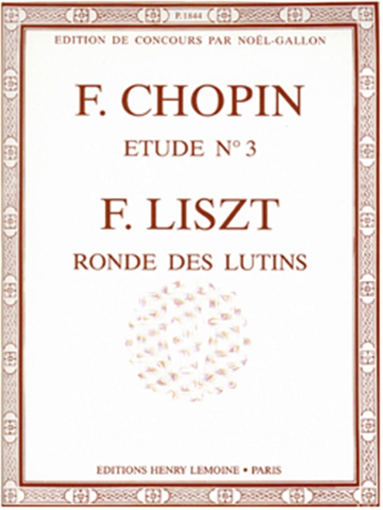 Etude Op.10 n°3 Tristesse - Ronde des lutins