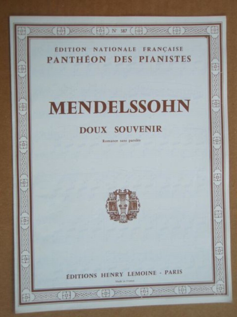 Romance sans paroles n°1 : Doux Souvenir