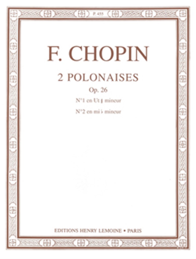 Polonaises Op.26 n°1 et 2 dédiées à M. Dessauer