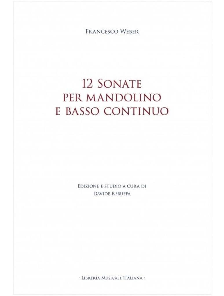 12 Sonate per Mandolino e Basso Continuo