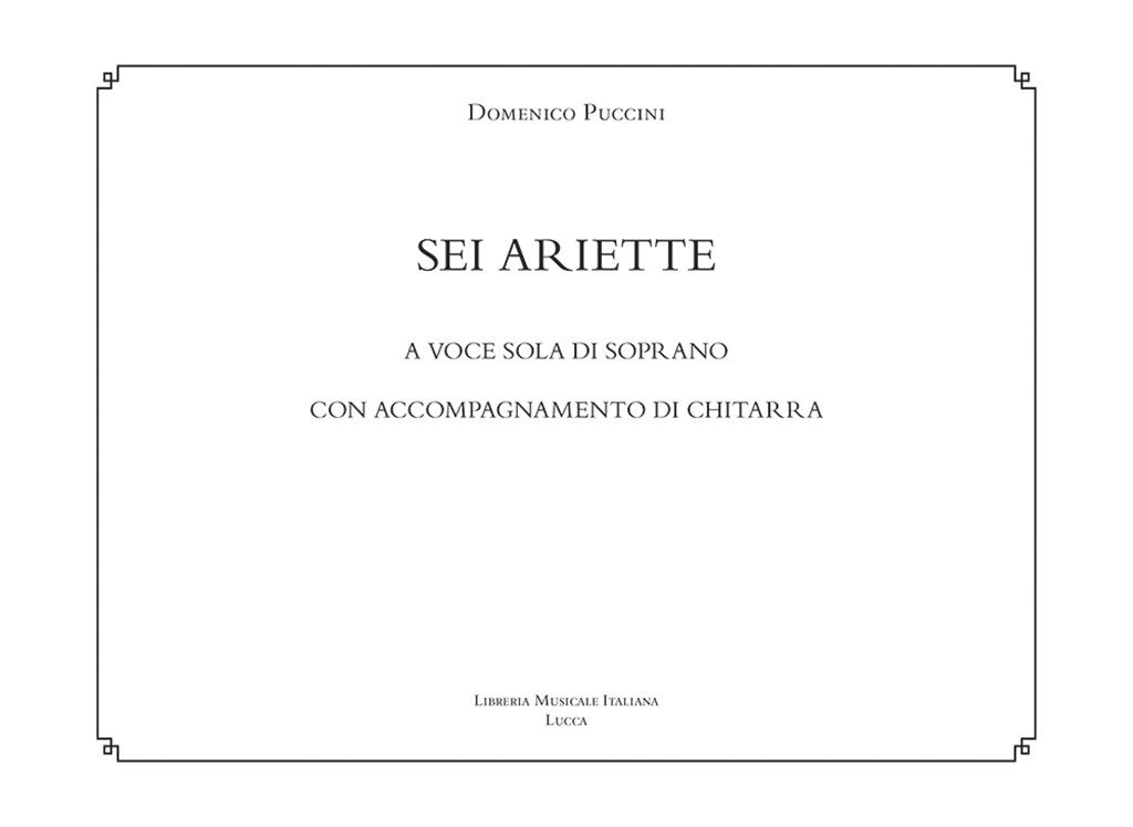 Sei ariette