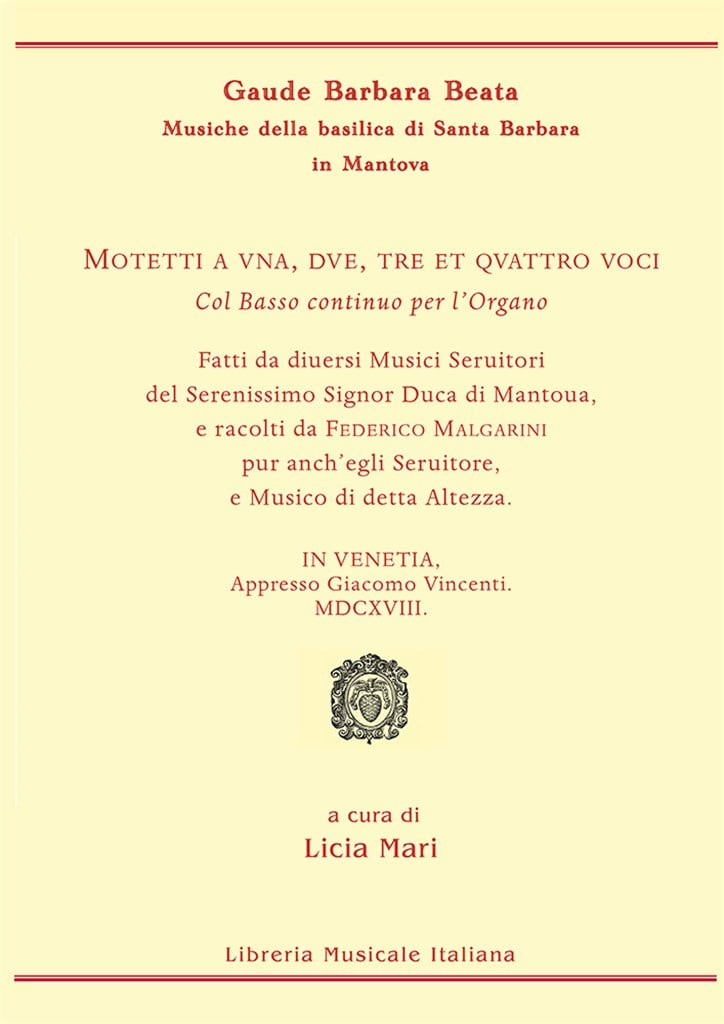 Motetti a una, due, tre et quattro voci