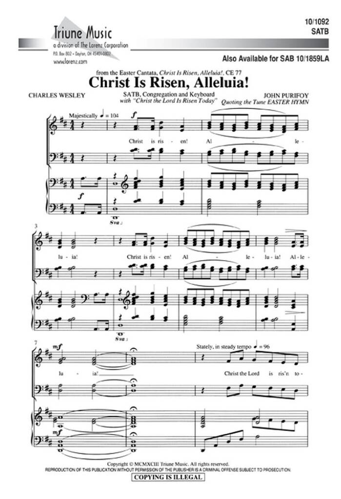 Christ Is Risen, Alleluia