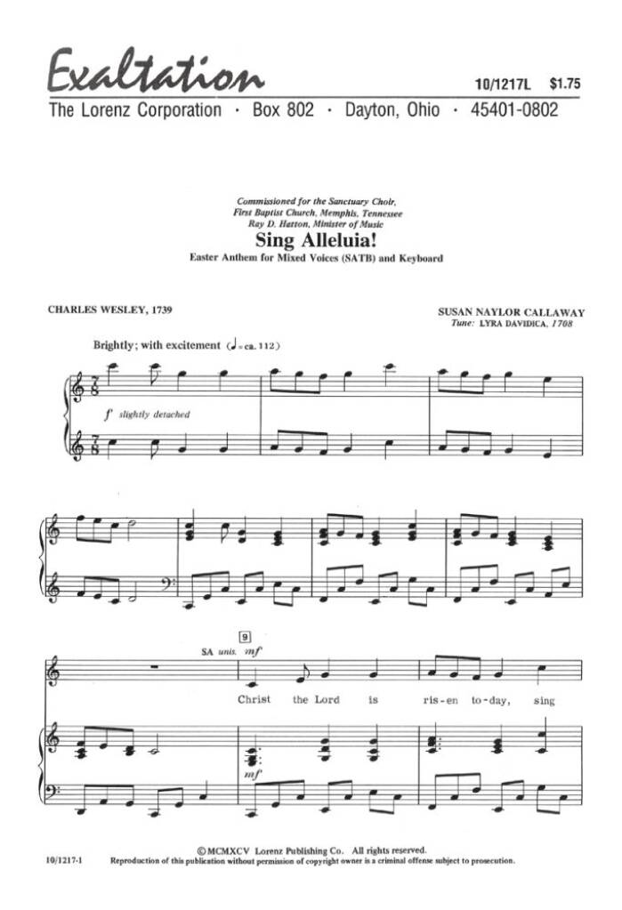 Sing Alleluia