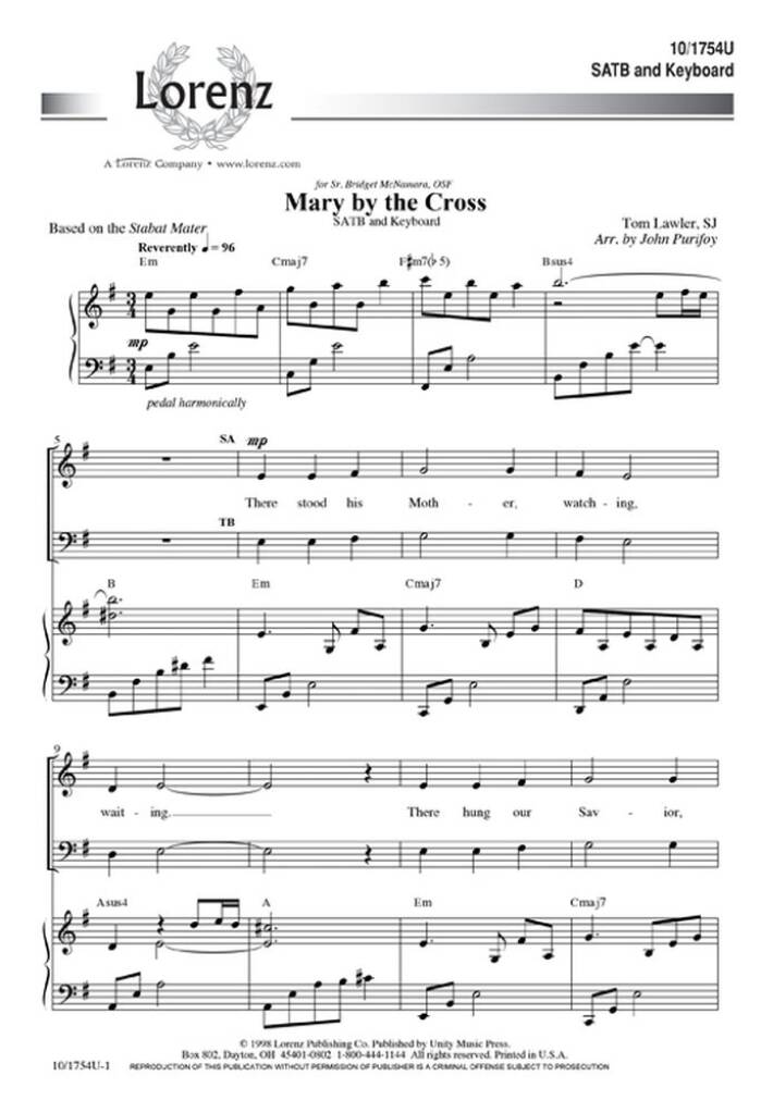Mary By The Cross