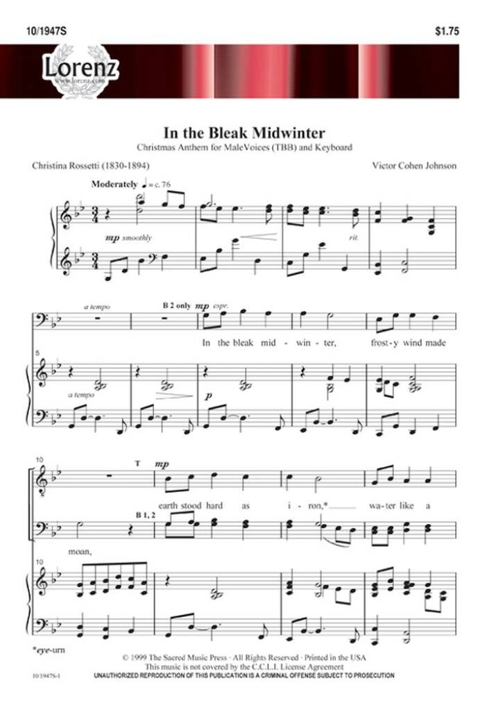 In The Bleak Midwinter
