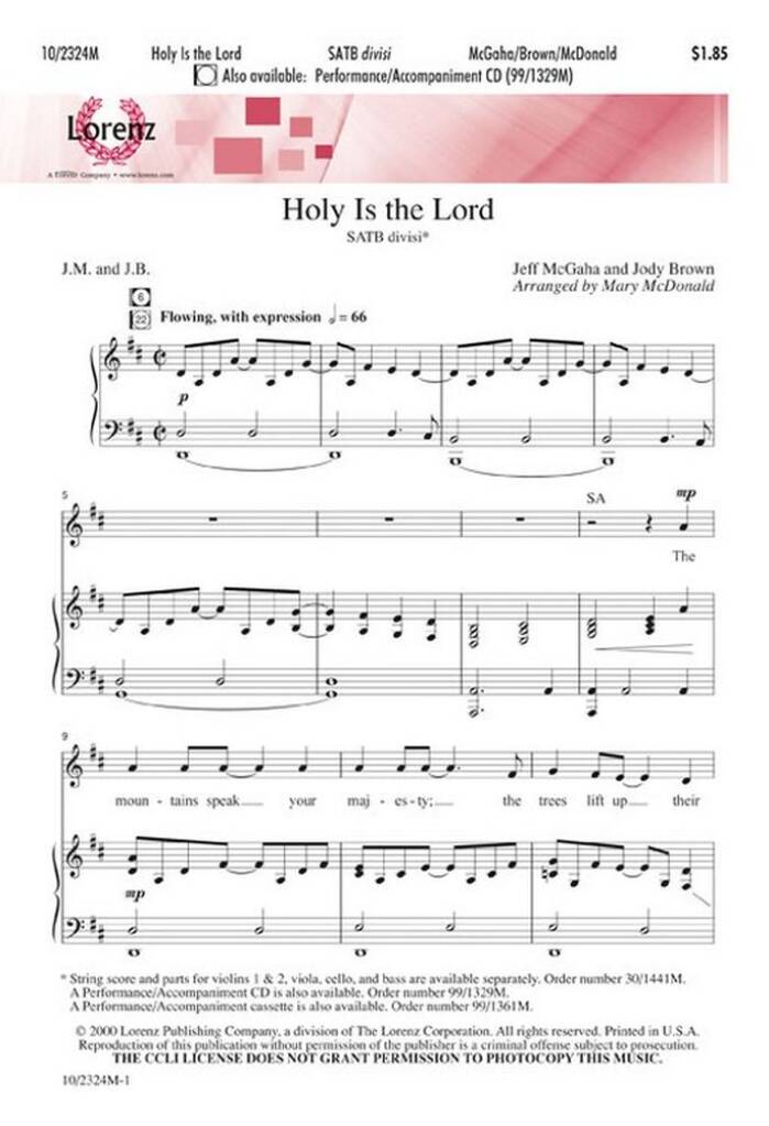 Holy Is The Lord