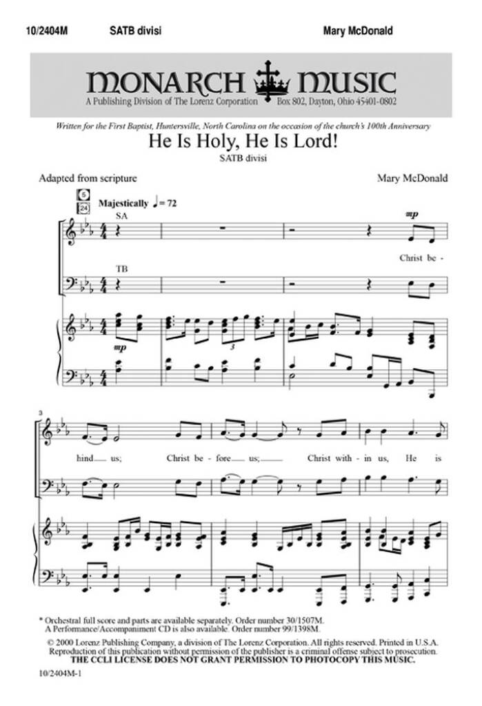He Is Holy, He Is Lord!