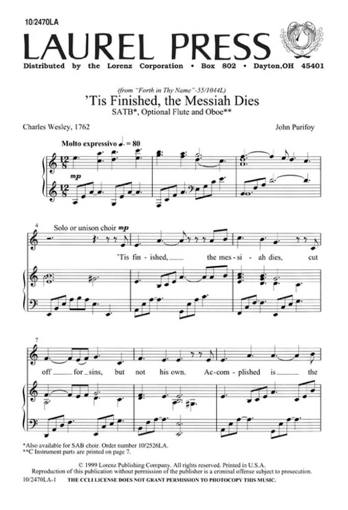 tis Finished, The Messiah Dies