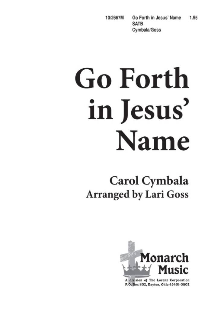 Go Forth In Jesus' Name