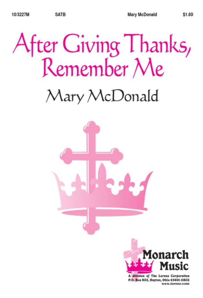 After Giving Thanks, Remember Me